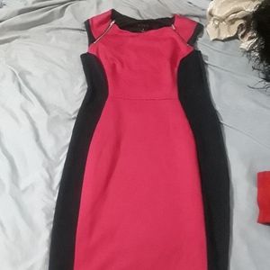Pink and Black Dress